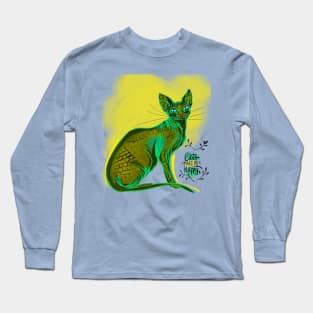 Cats make me happy. Long Sleeve T-Shirt